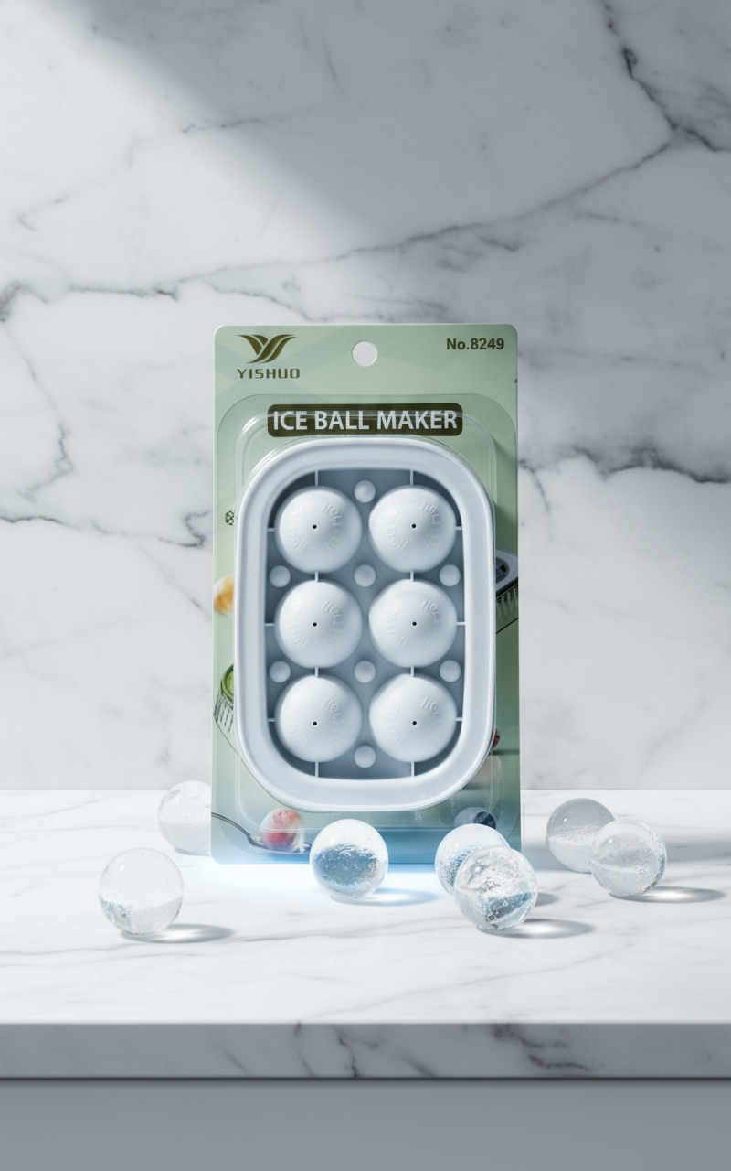 Ice Ball Maker – Large Sphere Silicone Mold for Drinks