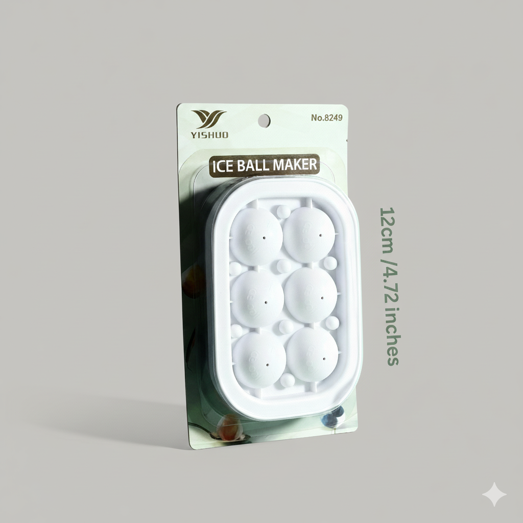 Ice Ball Maker – Large Sphere Silicone Mold for Drinks