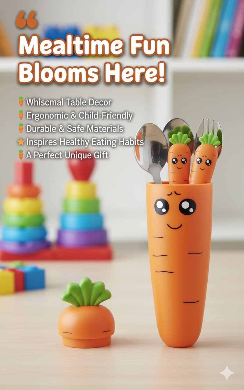 Carrot-Shaped Spoon – Fun & Functional Kitchen Accessory
