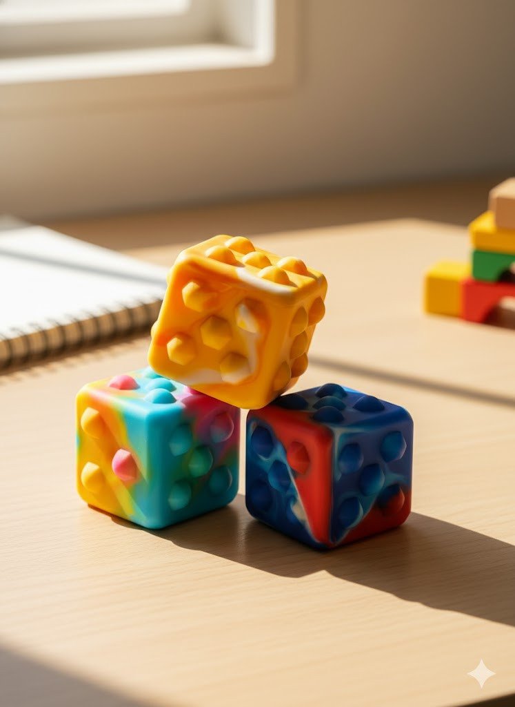 Pop It Fidget Cube for Kids & Adults