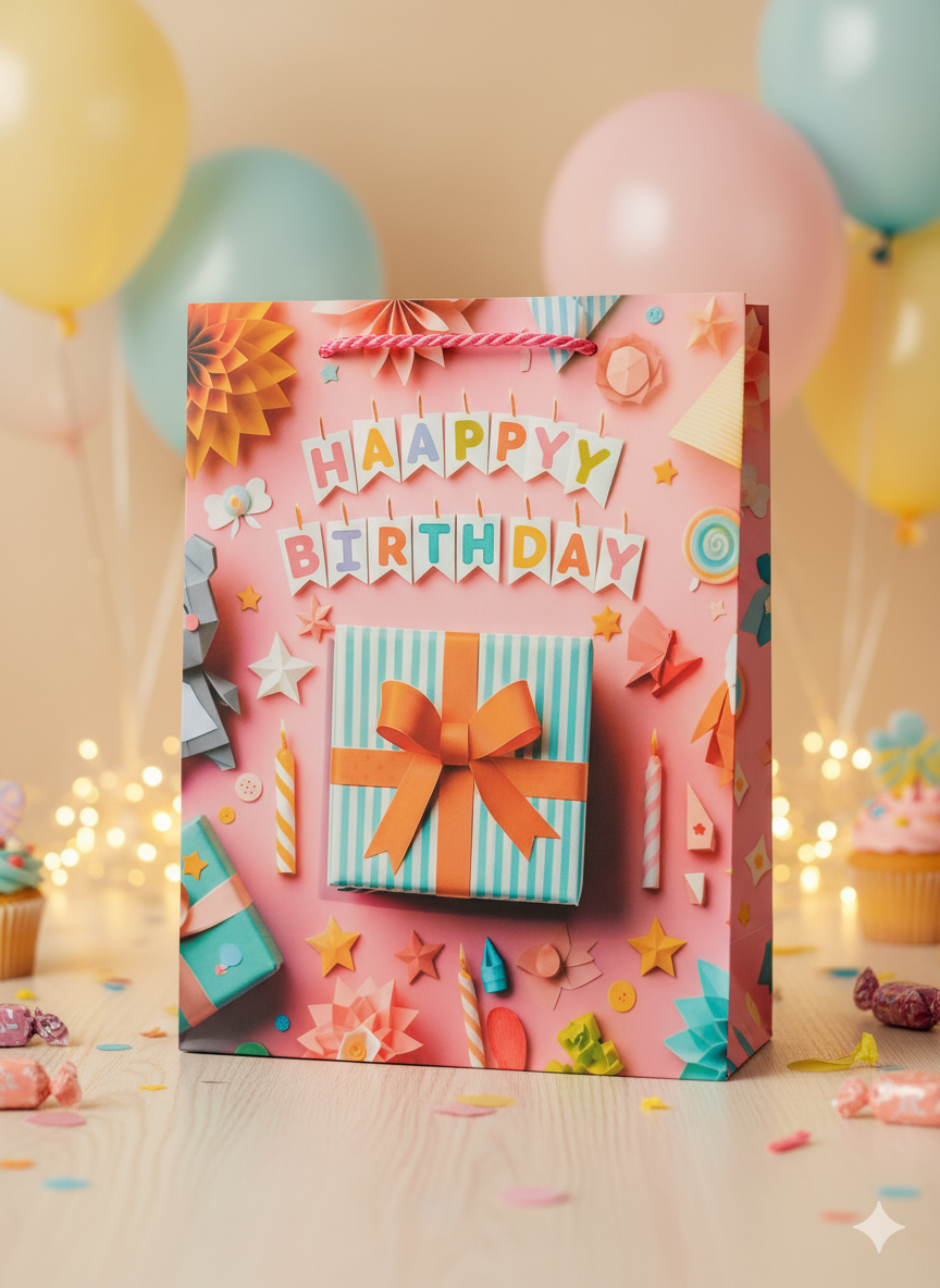 Premium Birthday Gift Bags – Vibrant & Celebration-Ready