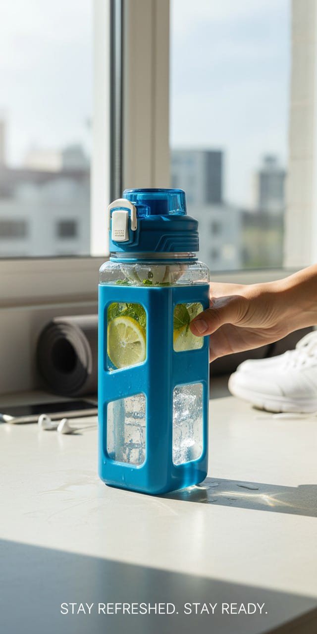 Water Bottle | Bold Design, Leakproof Flip-Lid